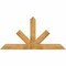 Ekena Millwork Saratoga Rough Sawn Timber Gable Bracket, Western Red Cedar, 72"W x 36"H x 2"D x 6"F, 12/12 Pitch GBW072X36X0206SAR00RWR - alternate 1